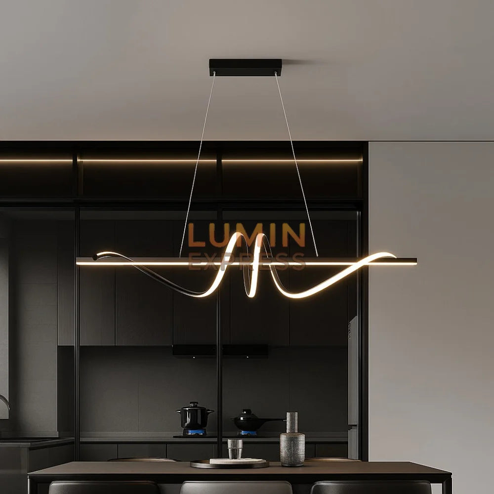 Suspension TAYZEN Black Luminexpress luminaire moderne Maroc