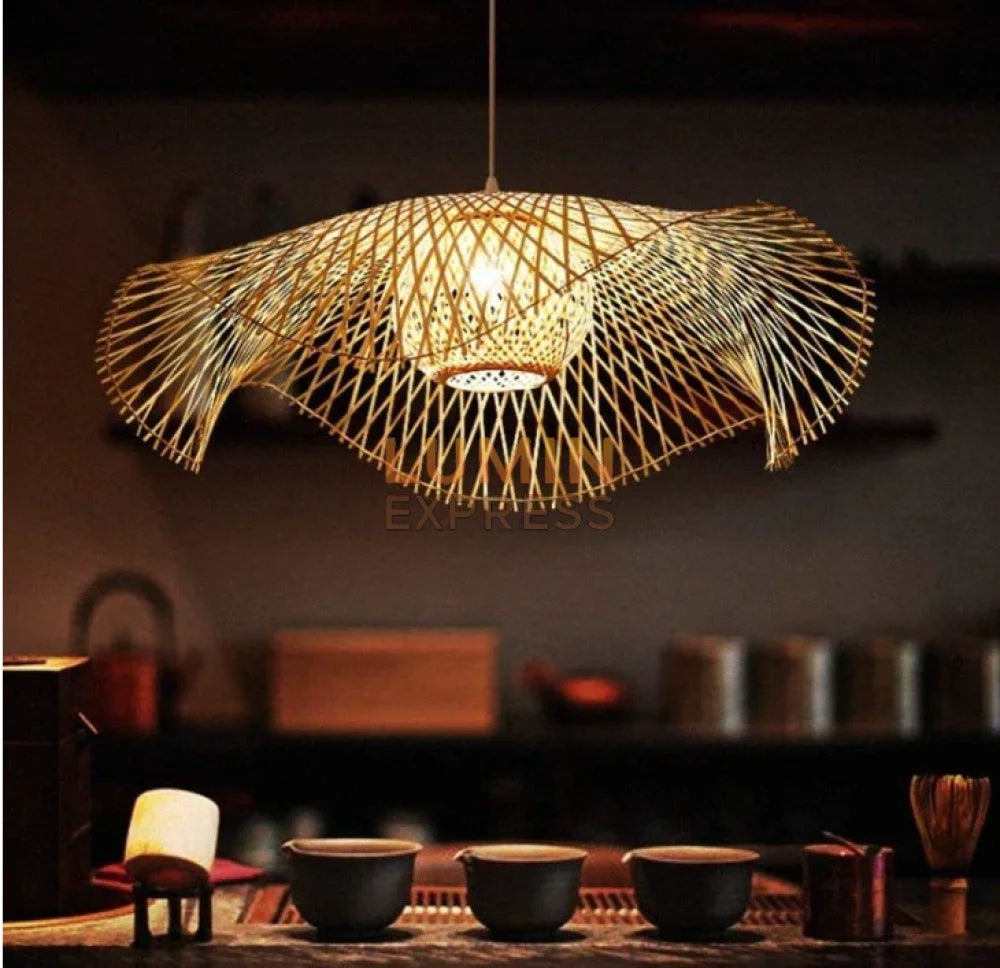 Luminaire YUKA – suspension décorative en bambou pour maison élégante – Luminexpress Maroc