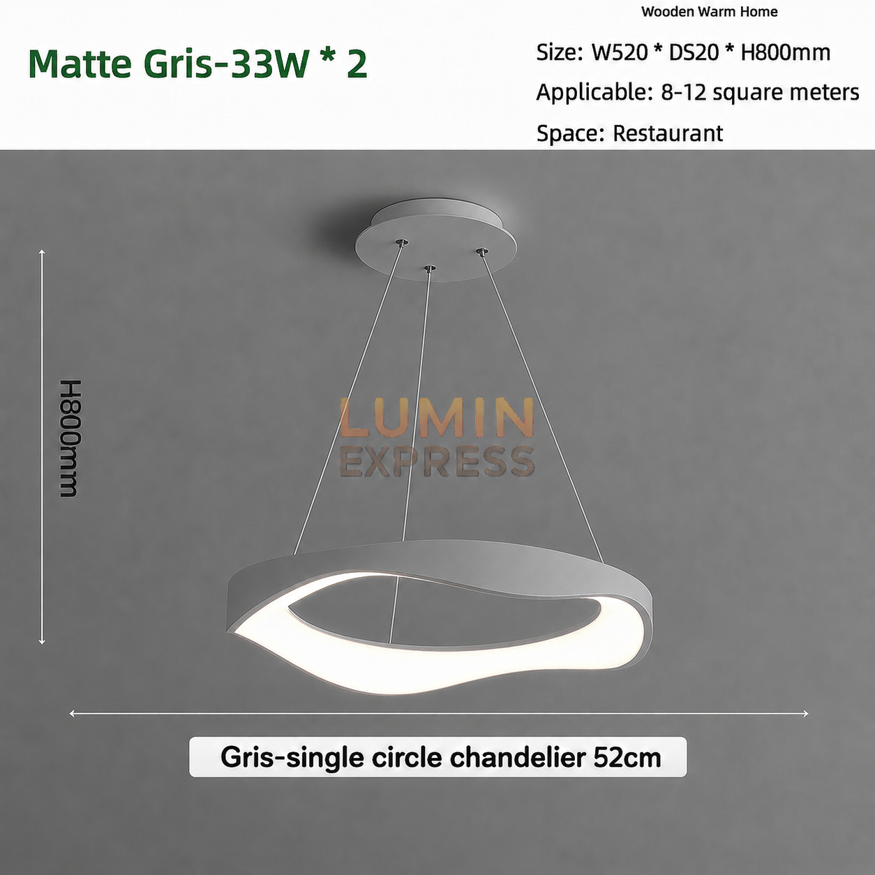 Suspension SPLASH Gris
