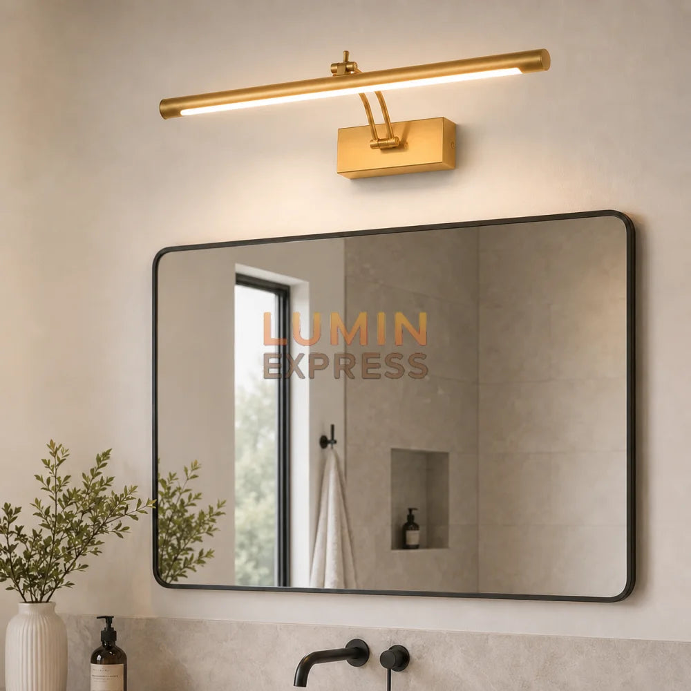 Applique murale orientable Dorée pour tableau et miroir