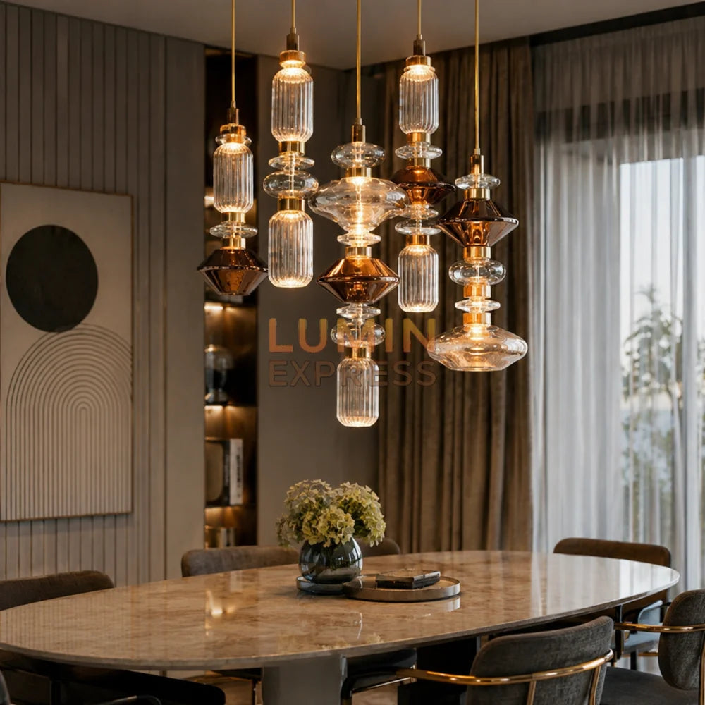 Suspension FUTURA Design Contemporain en verre soufflé