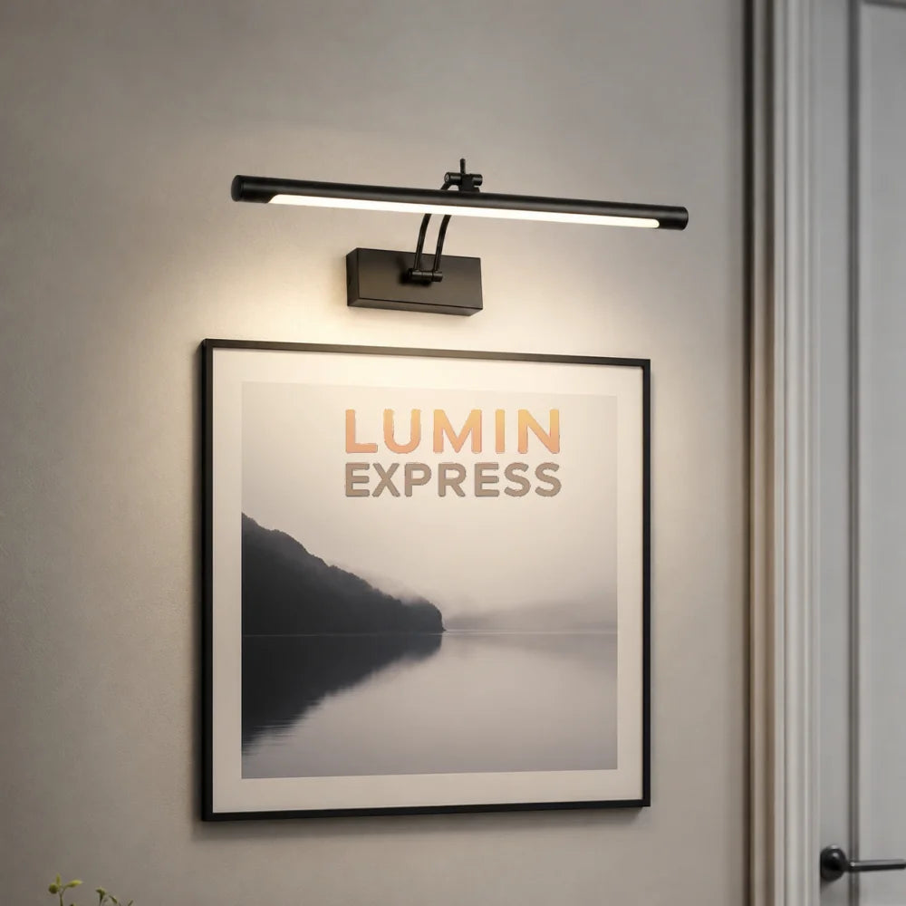 Applique murale orientable Noir pour tableau et miroir
