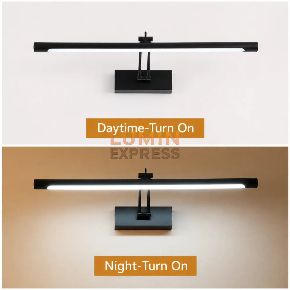 Applique murale orientable Noir pour tableau et miroir
