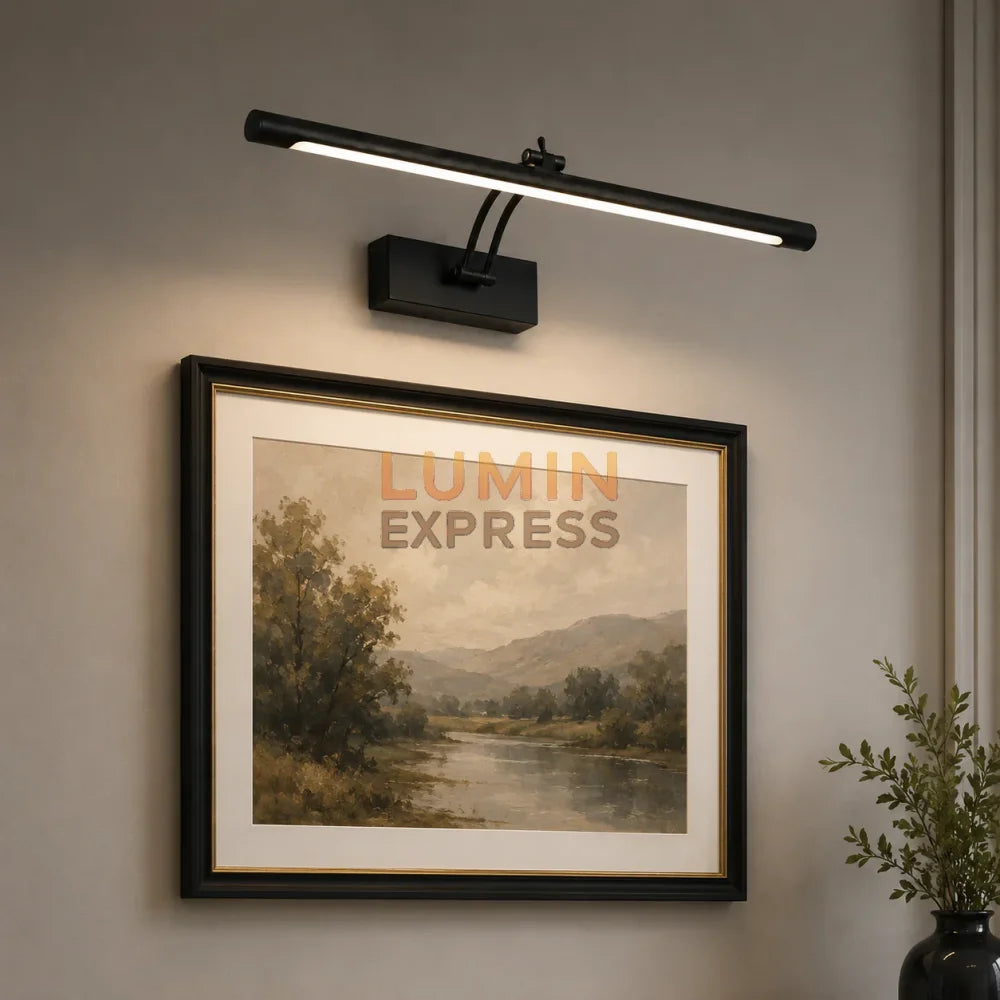 Applique murale orientable Noir pour tableau et miroir