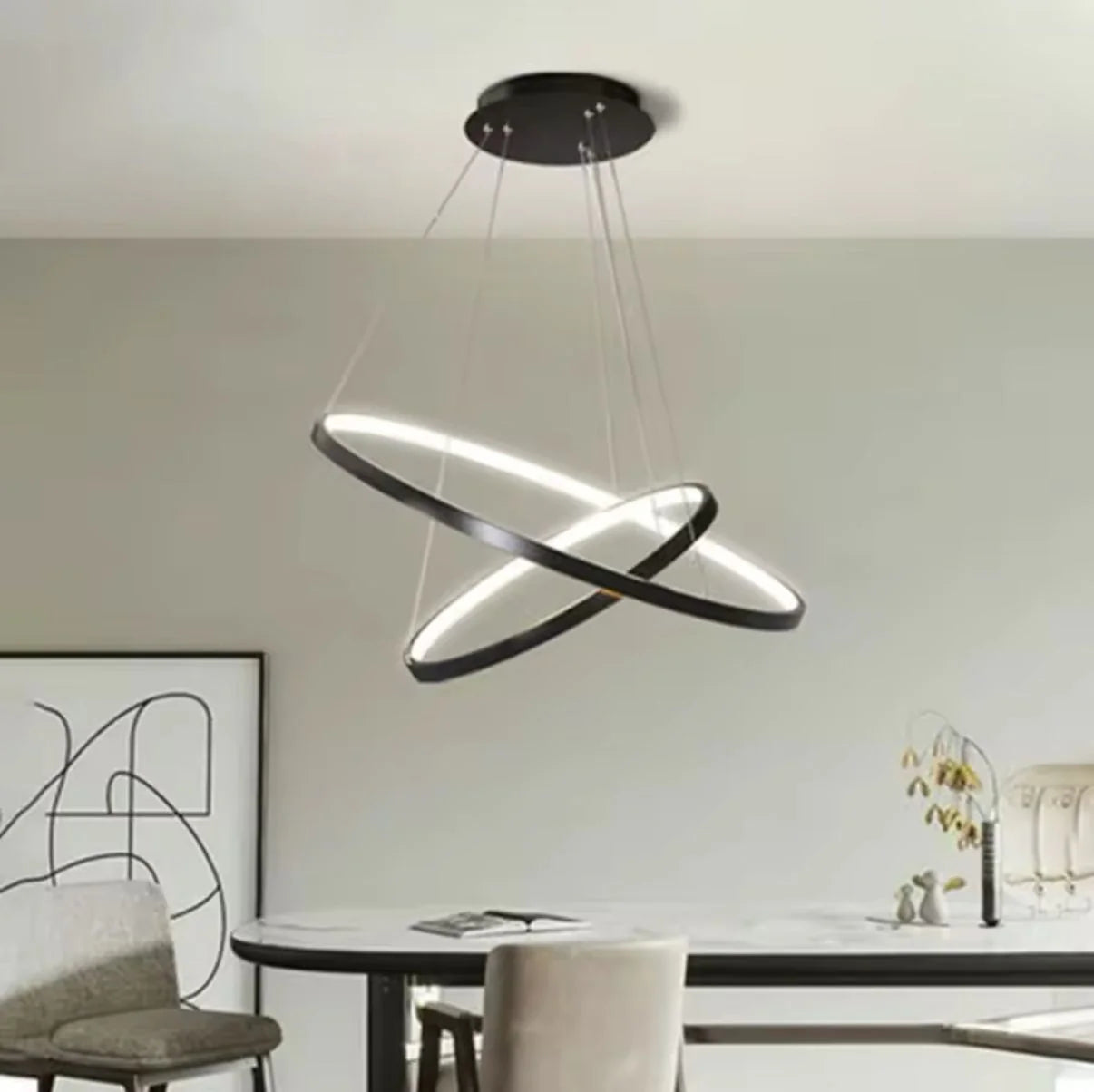 Suspension LISBON Black 60cm