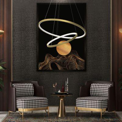 Suspension LISBON Gold 60cm